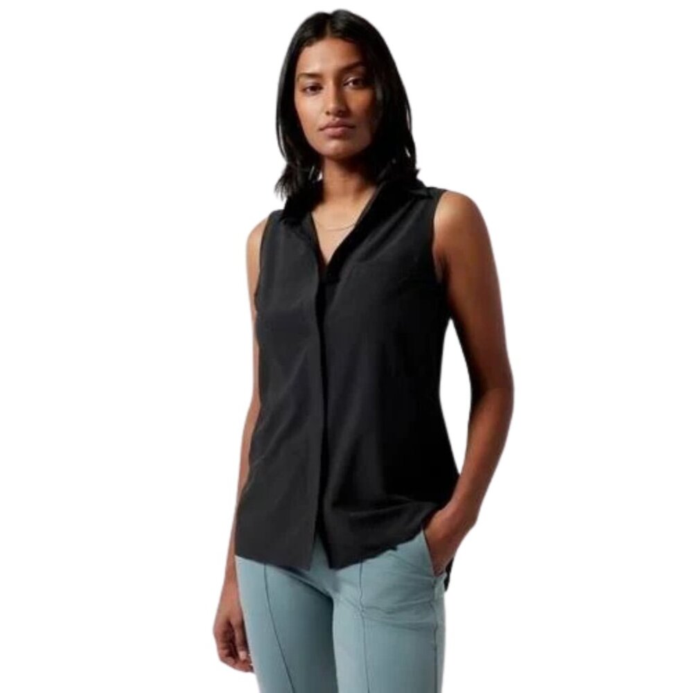 Athleta Women's Urbanite II Sleeveless Tank Top in Black Size Medium